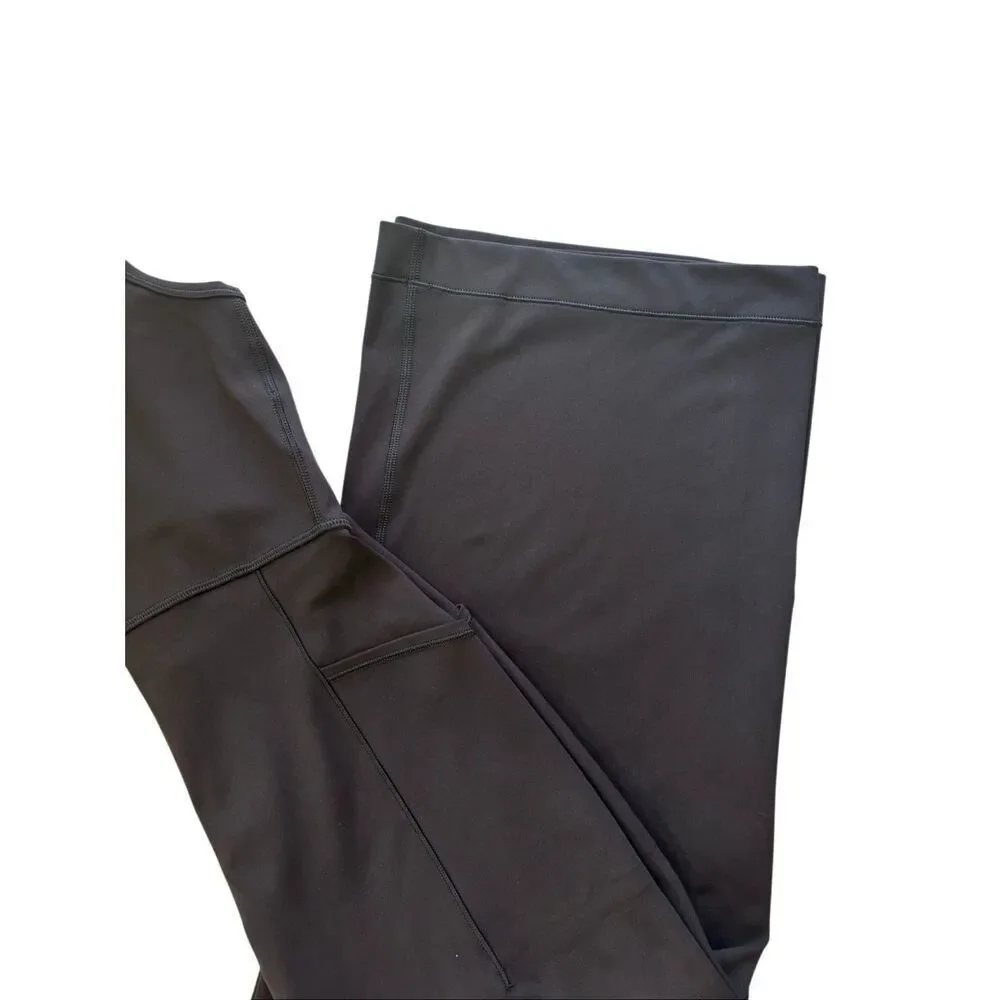Athleta stash your treasures black wide leg jumpsuit girls 8/10